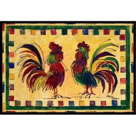 Carolines Treasures Rooster Indoor Or Outdoor Mat - 18 x 27 in. CA63110